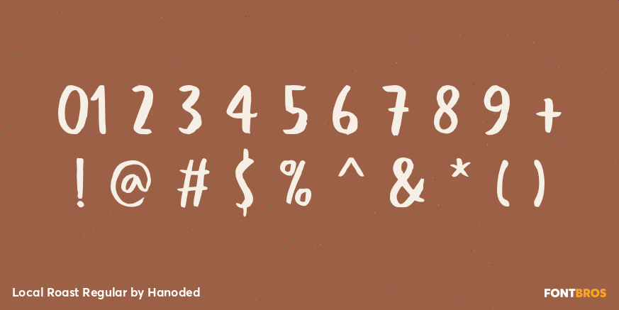 Local Roast Regular Font Poster #4