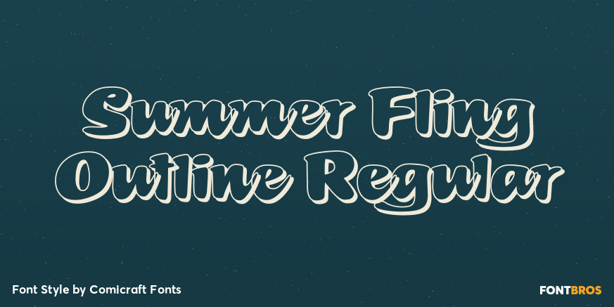 Summer Fling Outline Regular Poster