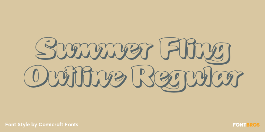 Summer Fling Outline Regular Poster