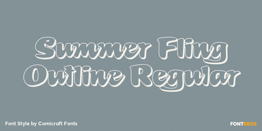 Summer Fling Outline Regular Poster