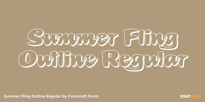 Summer Fling Outline Regular Poster
