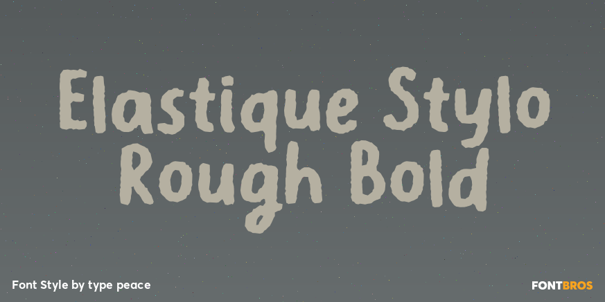 Elastique Stylo Rough Bold Poster