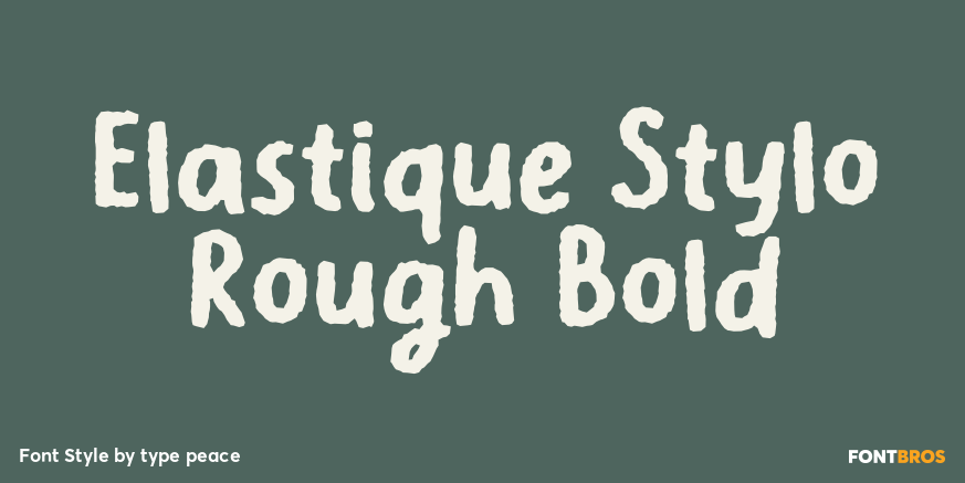 Elastique Stylo Rough Bold Poster