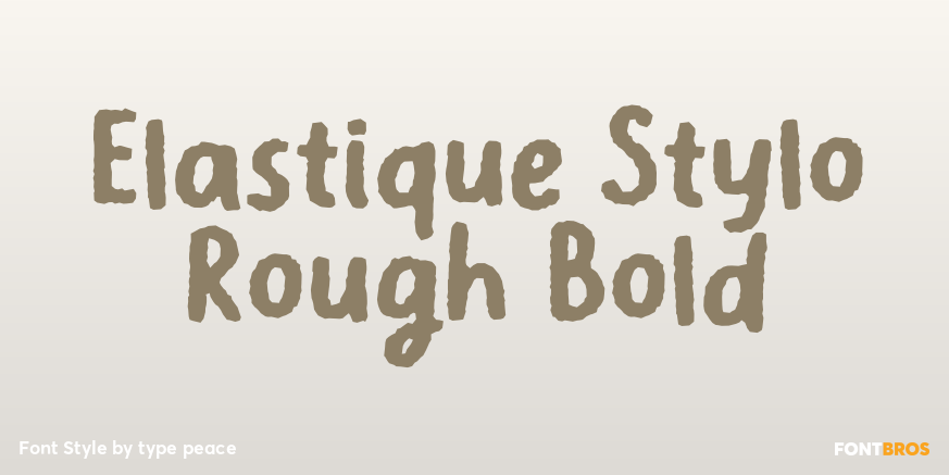 Elastique Stylo Rough Bold Poster