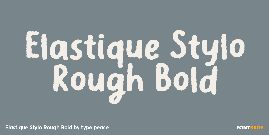 Elastique Stylo Rough Bold Poster