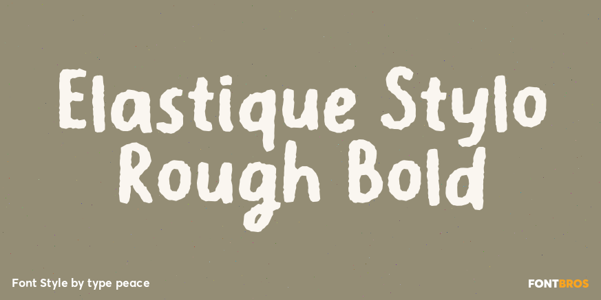 Elastique Stylo Rough Bold Poster