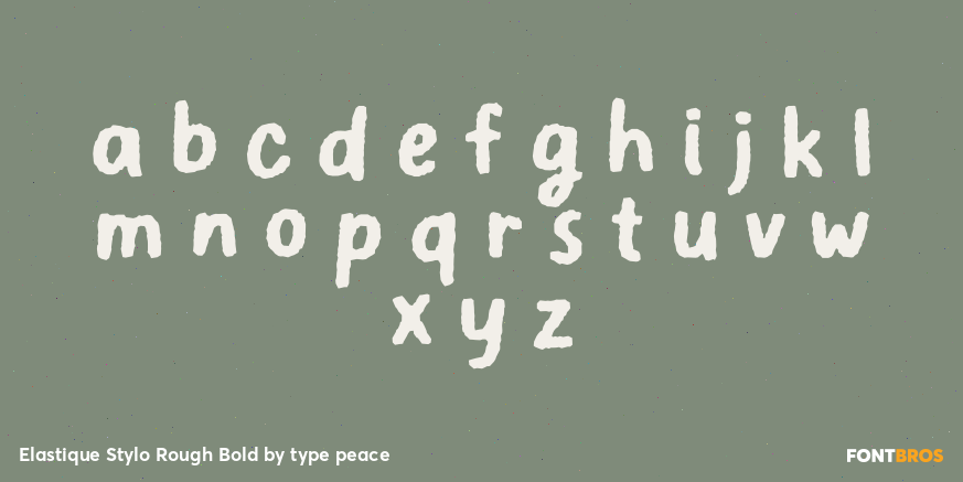Elastique Stylo Rough Bold Font Poster #3