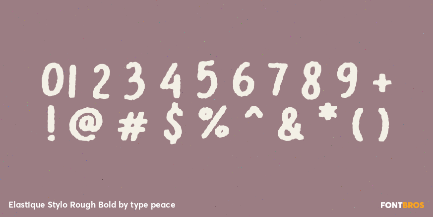 Elastique Stylo Rough Bold Font Poster #4