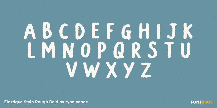 Elastique Stylo Rough Bold Font Poster #1
