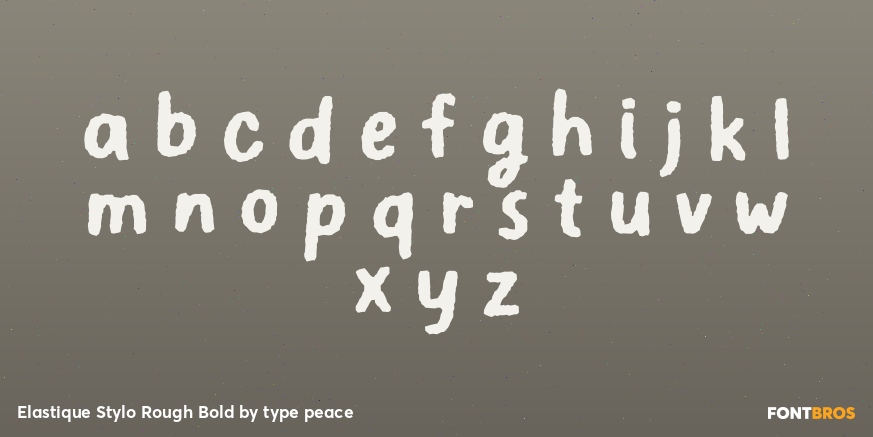 Elastique Stylo Rough Bold Font Poster #1