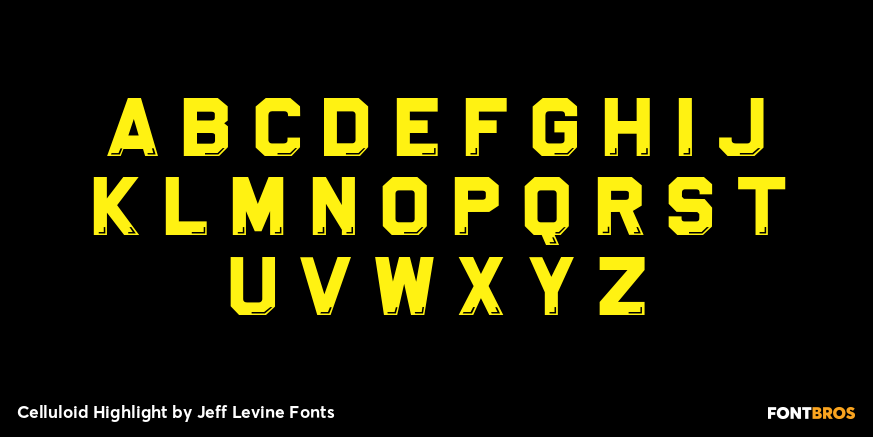 Celluloid Highlight Font Poster #1