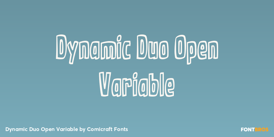 Dynamic Duo Open Variable Font Poster #1
