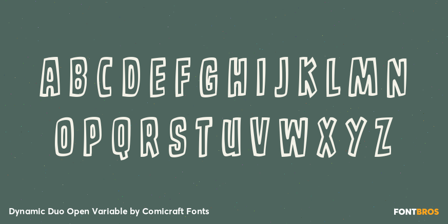 Dynamic Duo Open Variable Font Poster #2