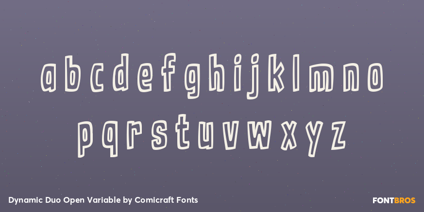 Dynamic Duo Open Variable Font Poster #3