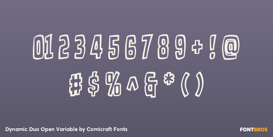 Dynamic Duo Open Variable Font Poster #4