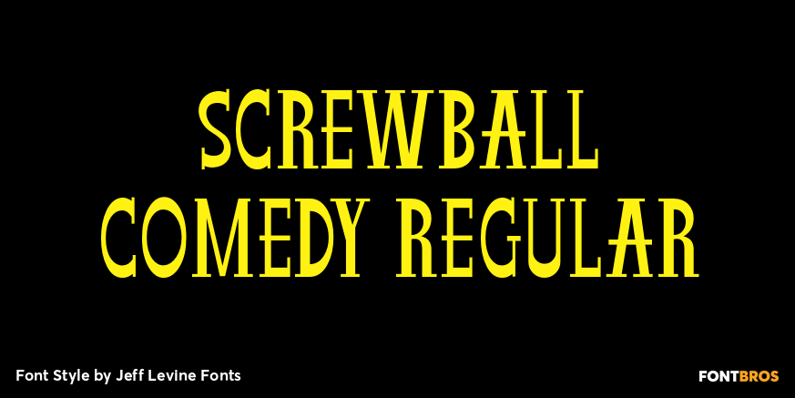 Screwball Comedy Regular Font Poster #1