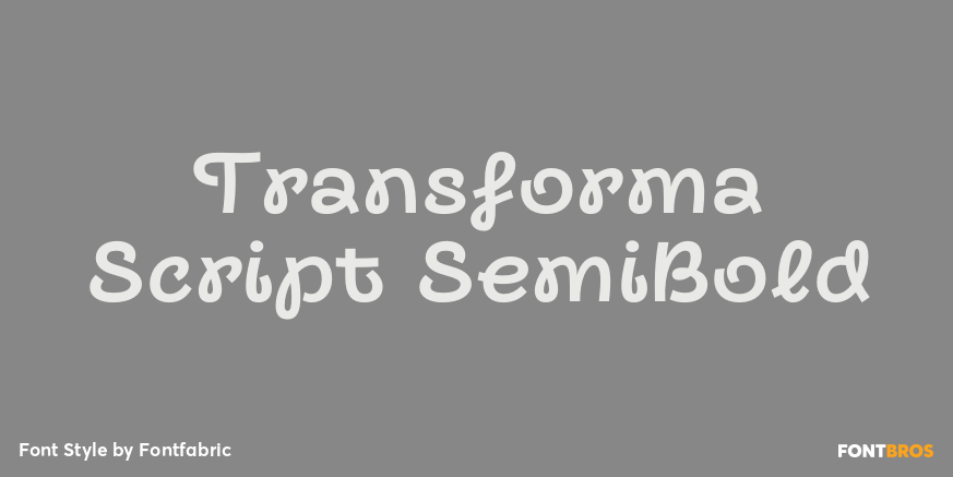 Transforma Script SemiBold Poster