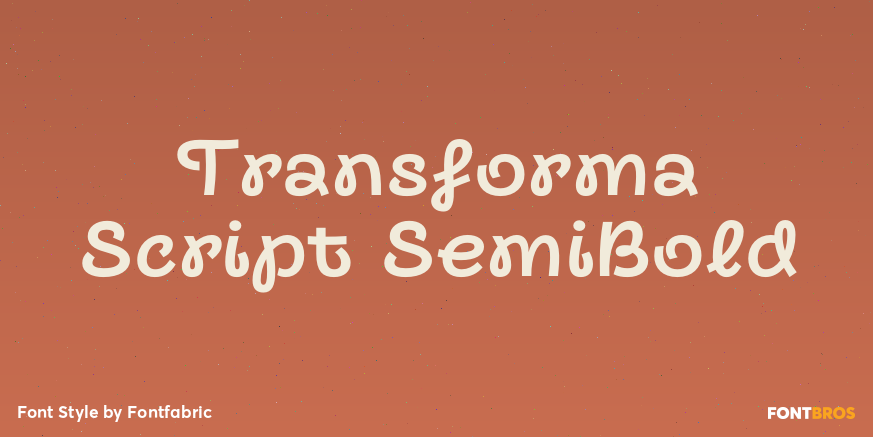 Transforma Script SemiBold Poster