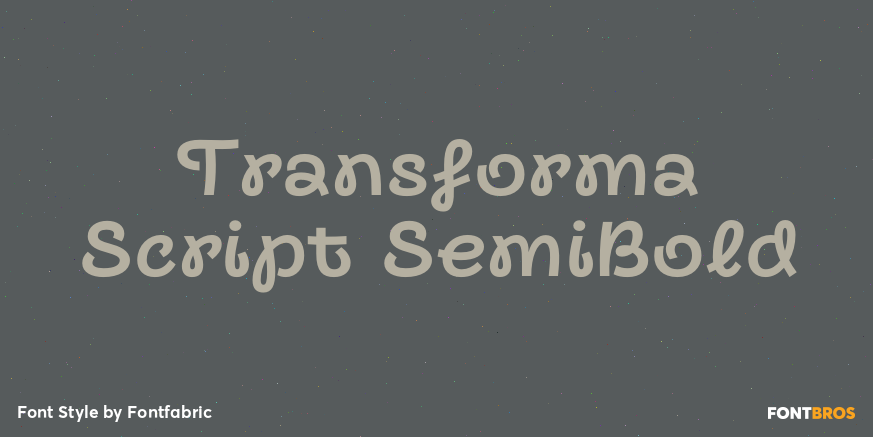 Transforma Script SemiBold Poster