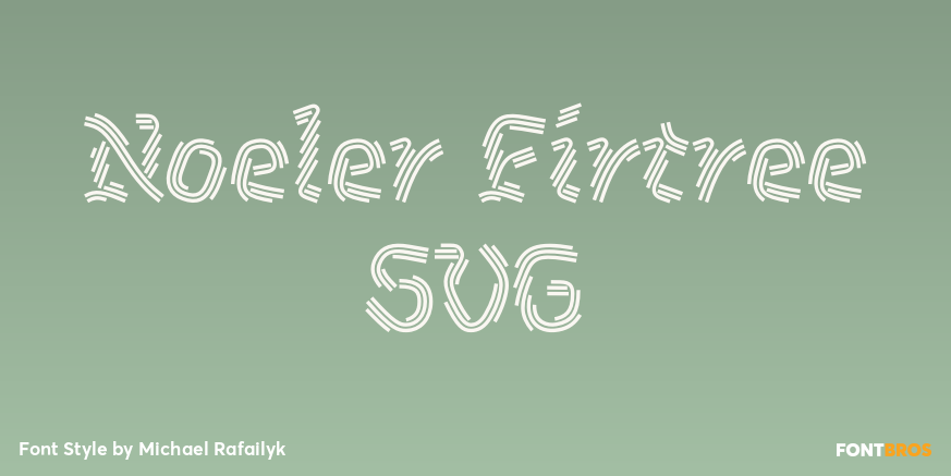 Noeler Firtree SVG Poster