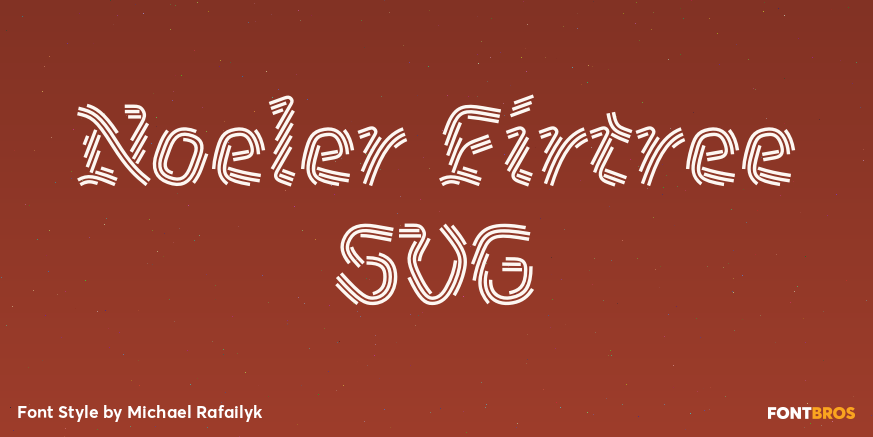 Noeler Firtree SVG Poster
