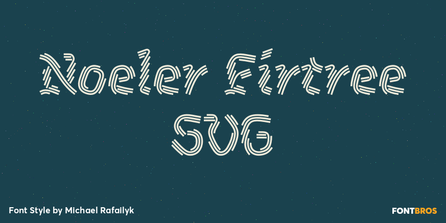 Noeler Firtree SVG Poster