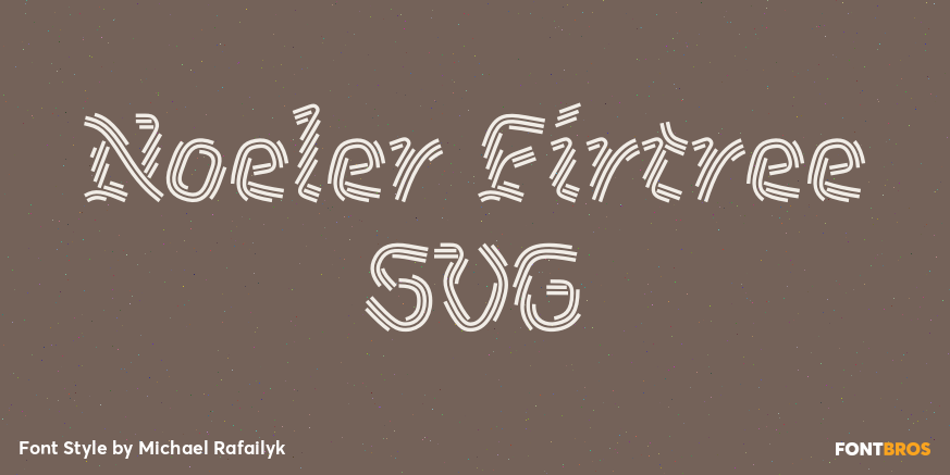 Noeler Firtree SVG Poster