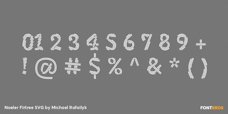Noeler Firtree SVG Font Poster #1