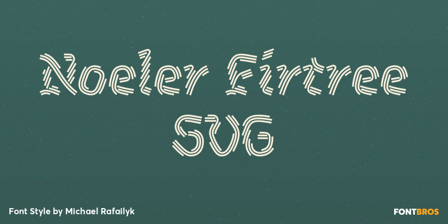 Noeler Firtree SVG Poster