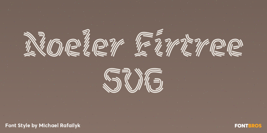 Noeler Firtree SVG Poster
