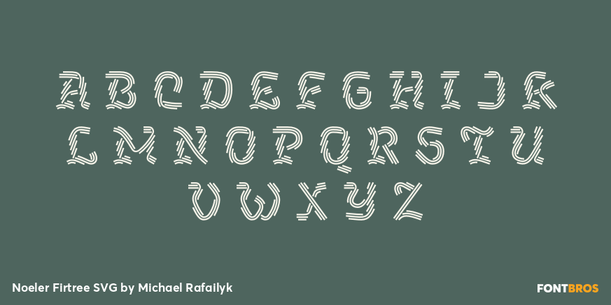Noeler Firtree SVG Font Poster #2