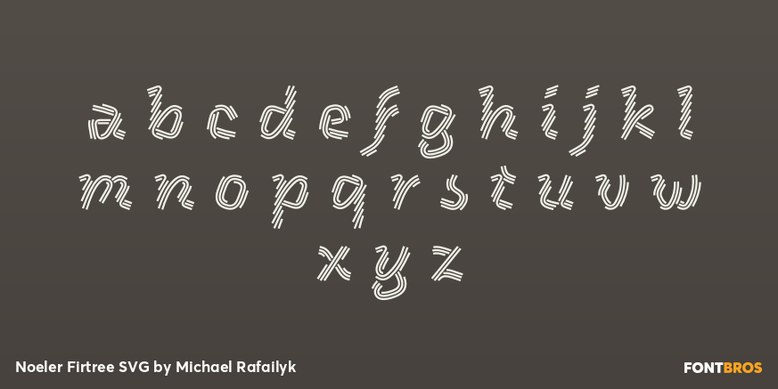 Noeler Firtree SVG Font Poster #3