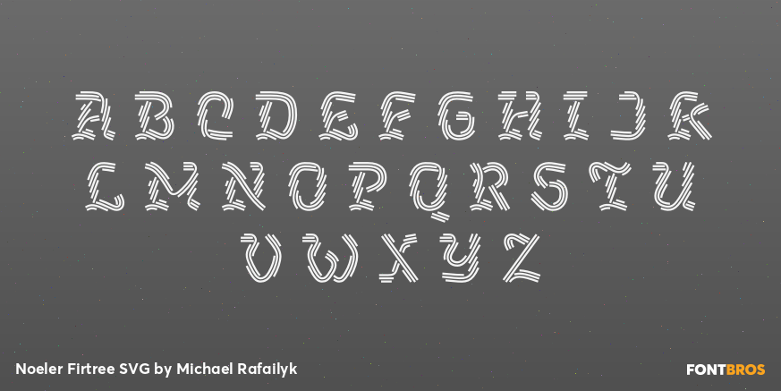 Noeler Firtree SVG Font Poster #1