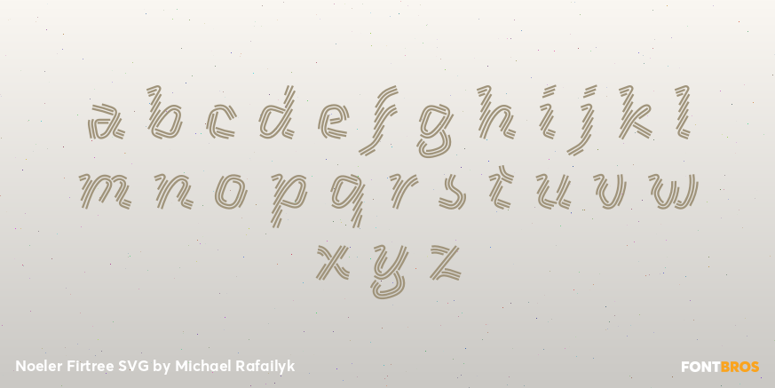 Noeler Firtree SVG Font Poster #1