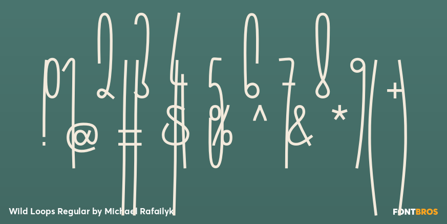 Wild Loops Regular Font Poster #1