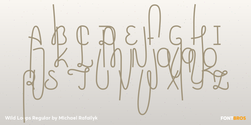 Wild Loops Regular Font Poster #2