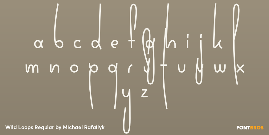Wild Loops Regular Font Poster #3