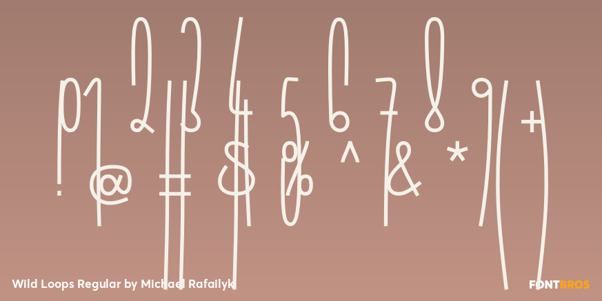 Wild Loops Regular Font Poster #4