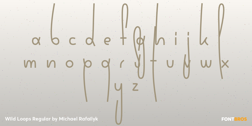 Wild Loops Regular Font Poster #1
