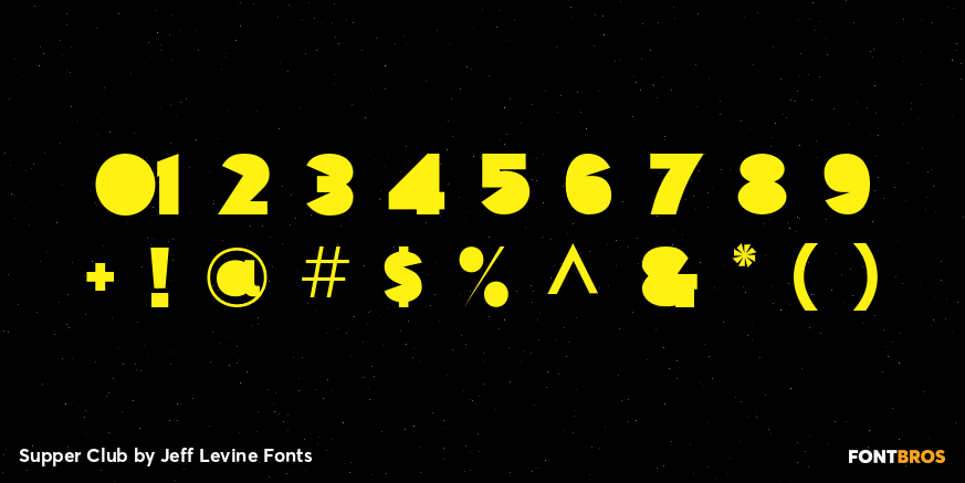 Supper Club Font Poster #1