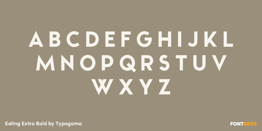 Ealing Extra Bold Font Poster #2