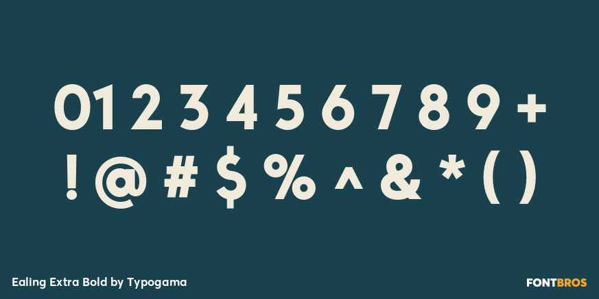 Ealing Extra Bold Font Poster #4