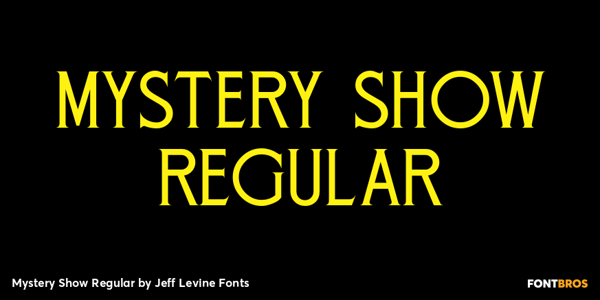 Mystery Show Regular Font Poster #1
