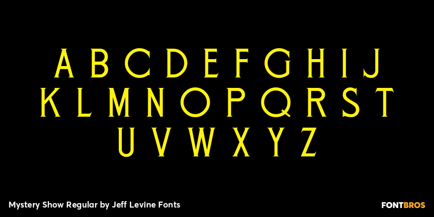 Mystery Show Regular Font Poster #2