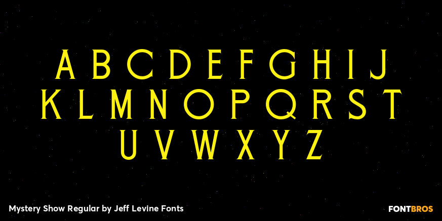 Mystery Show Regular Font Poster #3