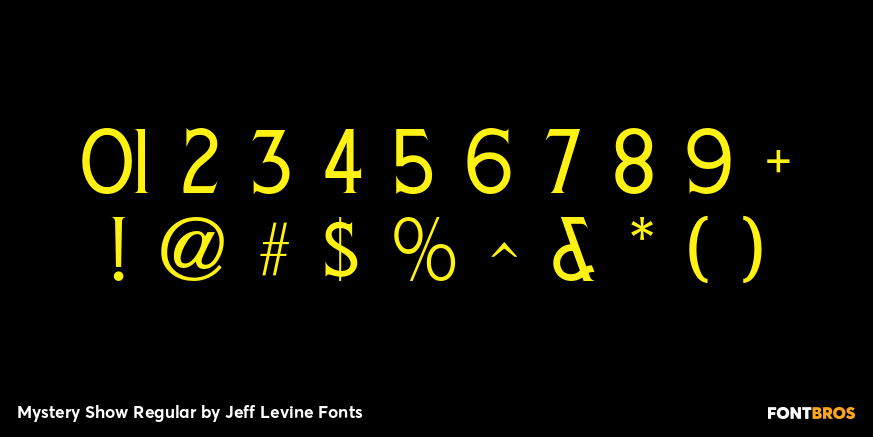 Mystery Show Regular Font Poster #4