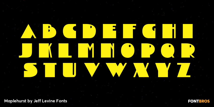 Maplehurst Font Poster #2