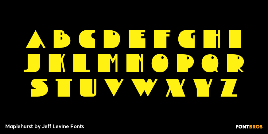 Maplehurst Font Poster #3