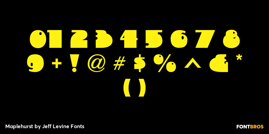 Maplehurst Font Poster #4