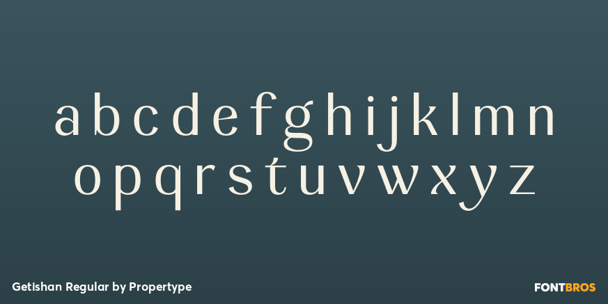 Getishan Regular Font Poster #3